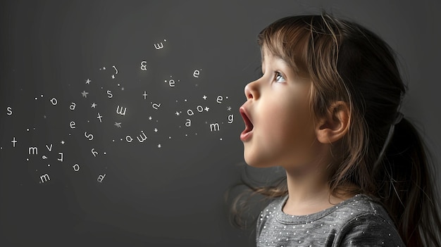 Niño desarrollando habilidades lingüísticas