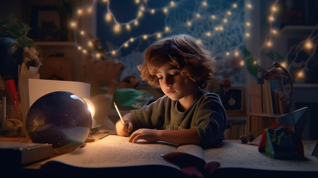 Niña jugando con una pelota Ai generativo HD 8K papel tapiz Imagen fotográfica de stock