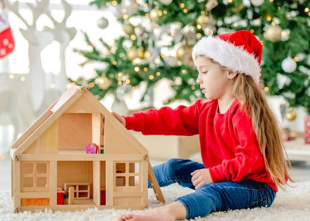 Niña, en, navidad