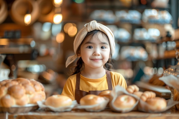 La niña con el pan