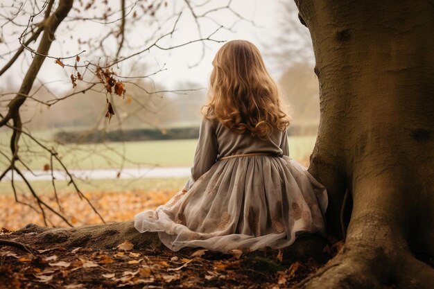 Niña en un parque