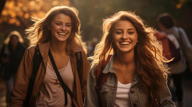 Una niña con una sonrisa que dice "feliz"