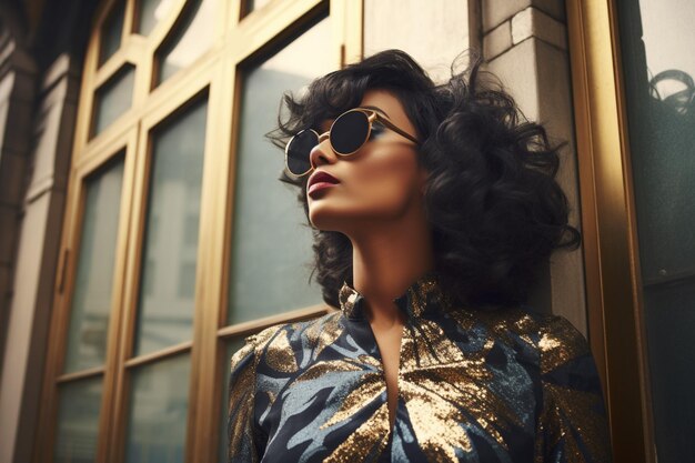 Niña del sur de Asia con gafas de sol