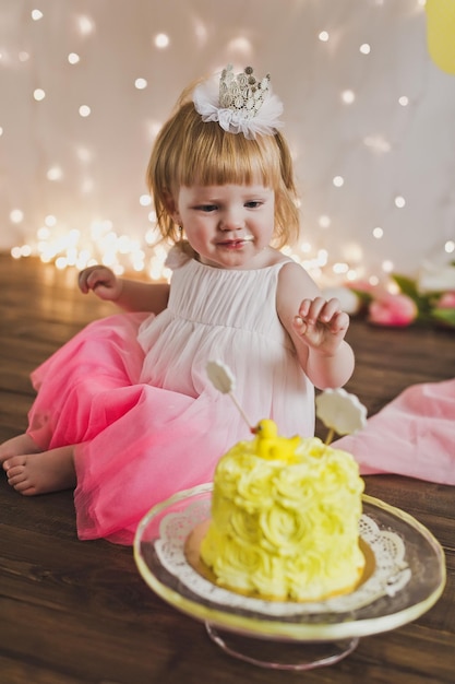 Foto el niño celebra su primer cumpleaños 5387