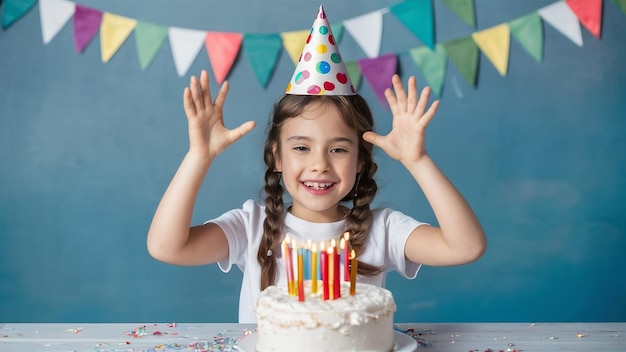 Niño celebrando su cumpleaños