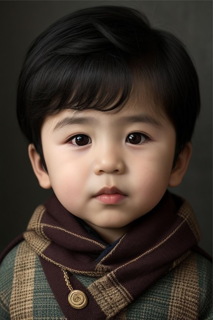 niño coreano de menos de tres años de edad retrato