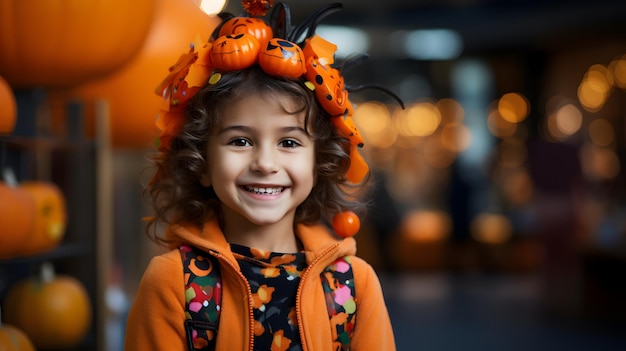 niño disfrazado de halloween