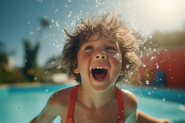 Niño feliz en la naturaleza