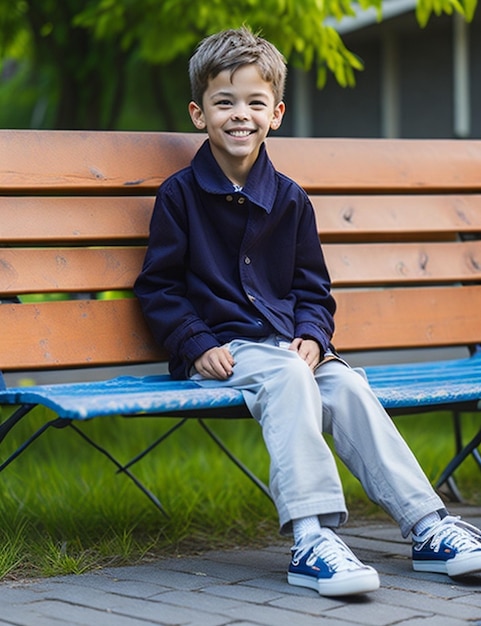 Un niño hermoso y tan lindo. Sonrisa de niño.