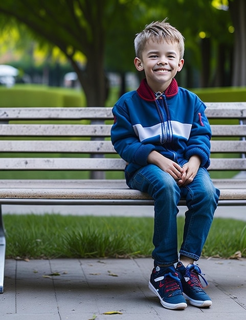 Un niño hermoso y tan lindo. Sonrisa de niño.