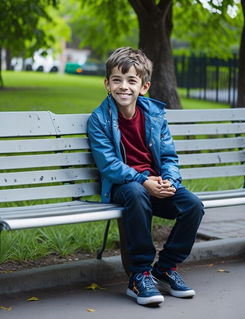 Un niño hermoso y tan lindo. Sonrisa de niño.