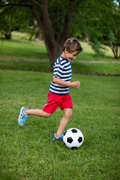 1.500+ Niño Jugando Fútbol Y Partido De Fútbol En El Parque Fotografías de  stock, fotos e imágenes libres de derechos - iStock