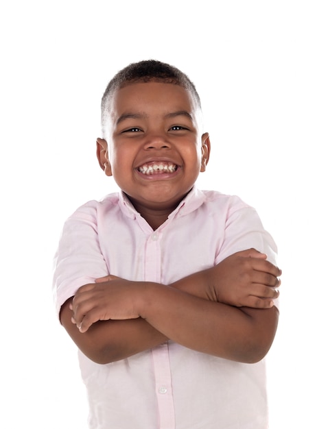 Foto niño latino feliz