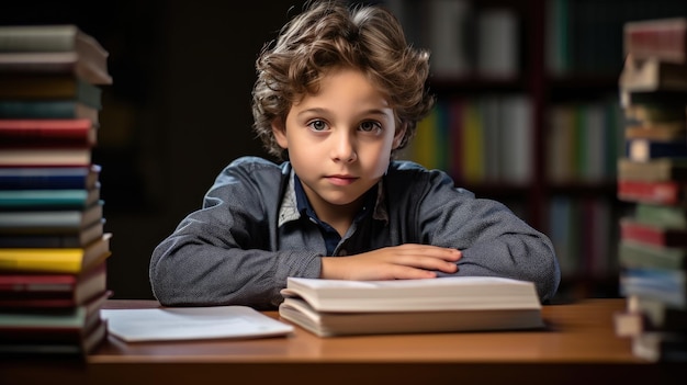 Niño leyendo un libro