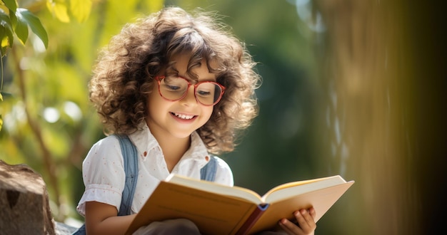 Niño leyendo un libro