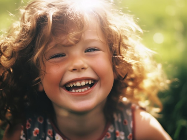 Foto el niño más feliz del mundo lindo bebé sonriendo despreocupado