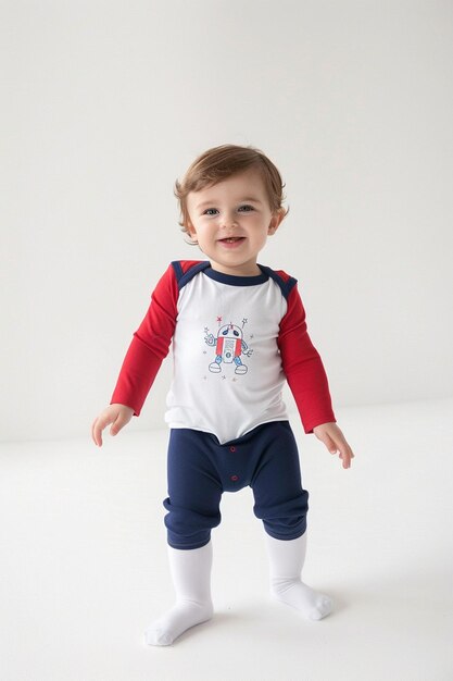 Foto un niño pequeño con una camisa