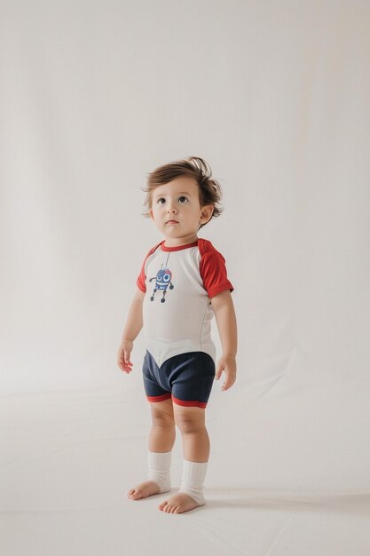 Foto un niño pequeño con una camisa