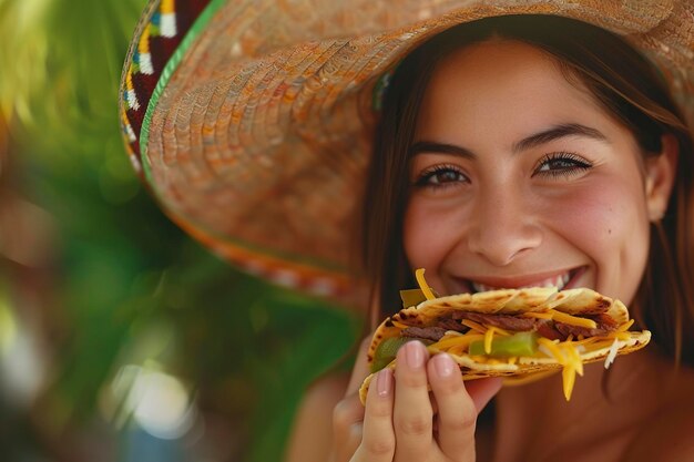 Foto niño sonriente con sombrero