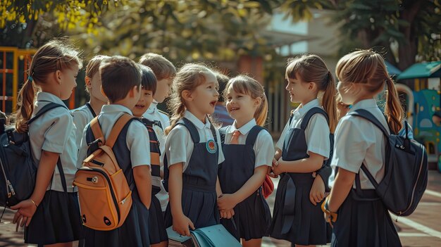 Niños de clase Niños de escuela