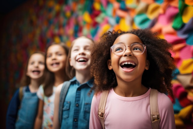 Foto niños en el colegio