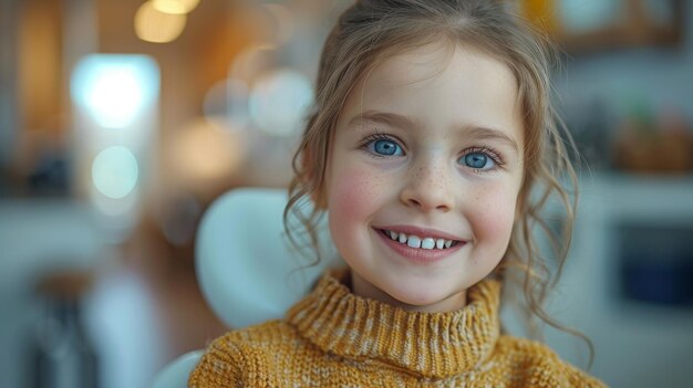 Niños con dentistas en un consultorio dental