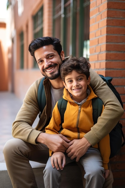 Ninos felices vuelta al colegio Glückliche Kinder zurück in der Schule