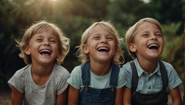 niños felices