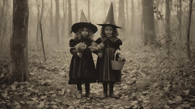 niños halloween aterrador vintage fotografía máscaras fiesta de disfraces de terror del siglo XIX