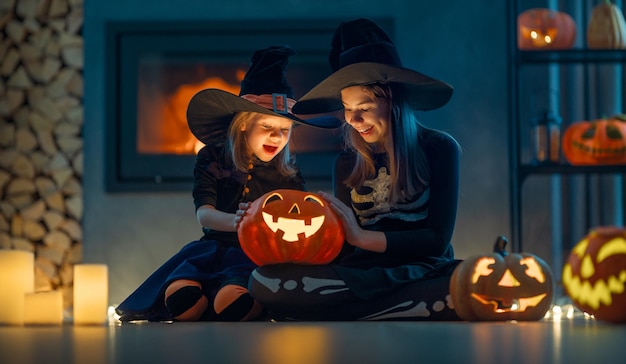 Niños en Halloween