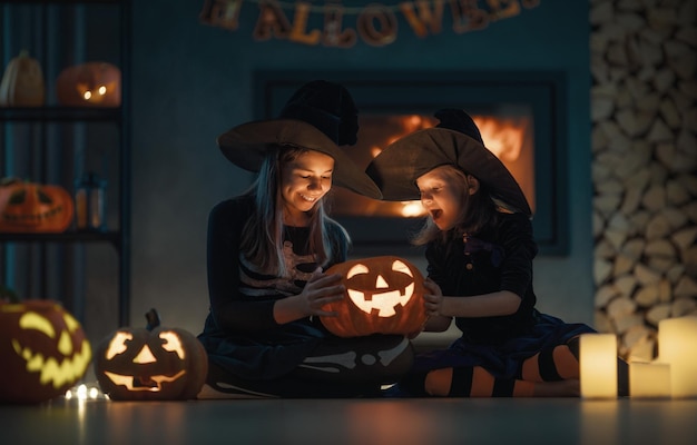 Niños en Halloween