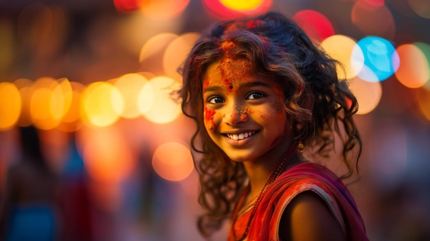 Niños indios hermano pequeño y hermana celebrando Diwali Raksha Bandhan Bhai Dooj con un gran regalo b