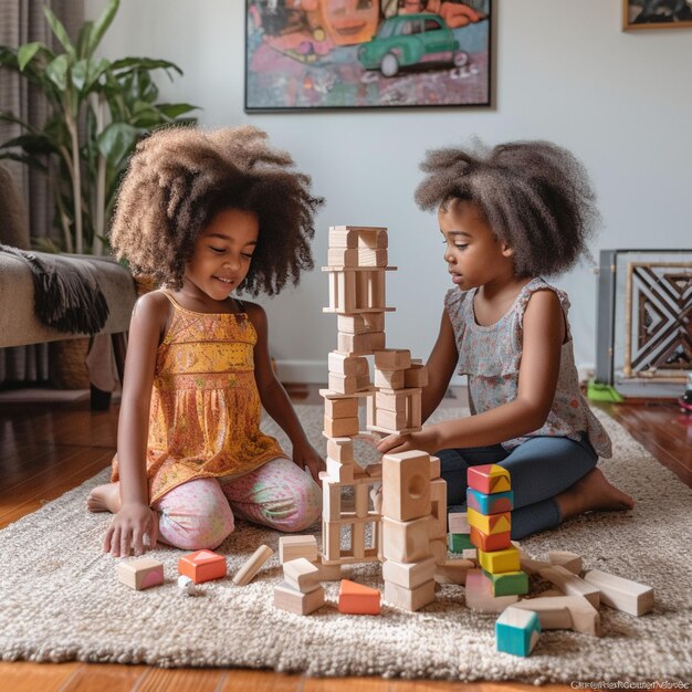 niños jugando con juguetes