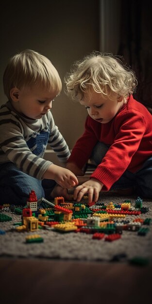 niños jugando con juguetes