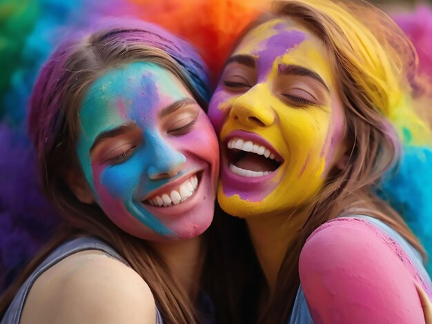 Los niños y niñas indios están disfrutando de las festividades de vacaciones en abundancia