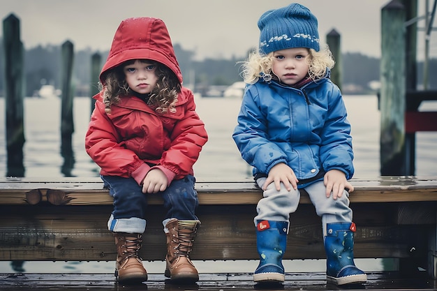 Foto niños pequeños en un parque