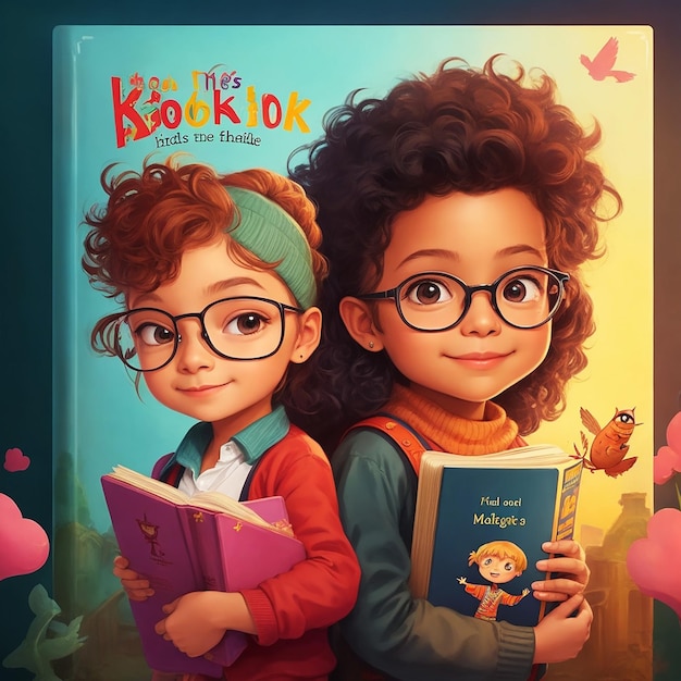 niños para la portada del libro