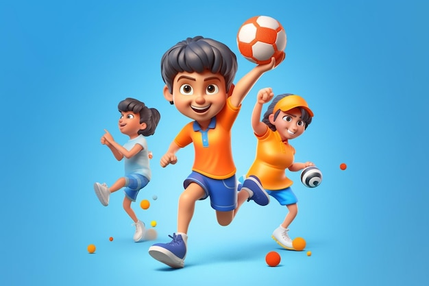 Niños practicando deportes