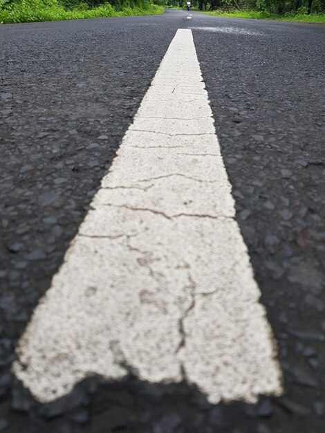 Foto nivel de la superficie de la carretera