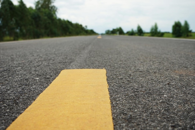 Foto nivel de la superficie de la carretera