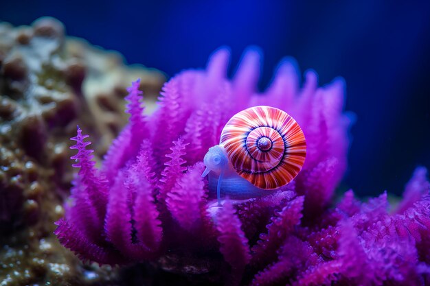 Foto no ambiente oceânico natural