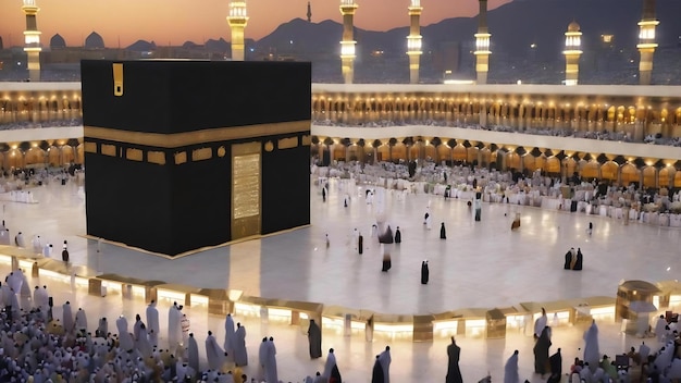 no Kaaba masjid al haram conceito de islâmico