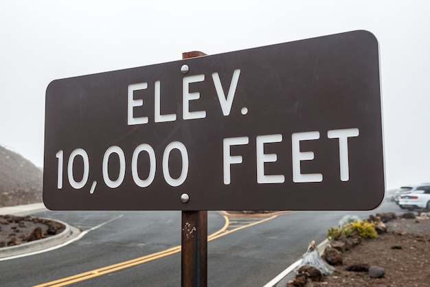 Foto no topo do parque nacional vulcão haleakala, em maui havaí