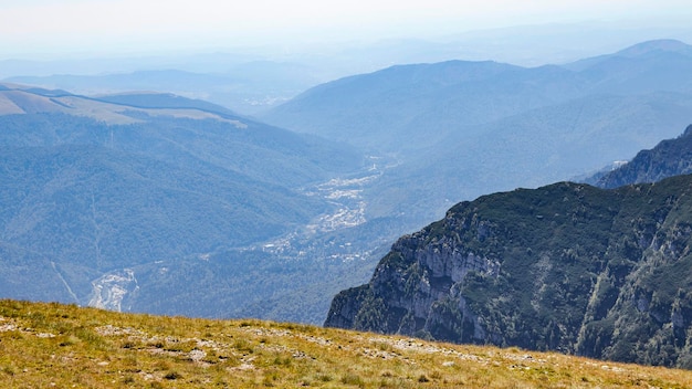 No topo do pico em Caraiman