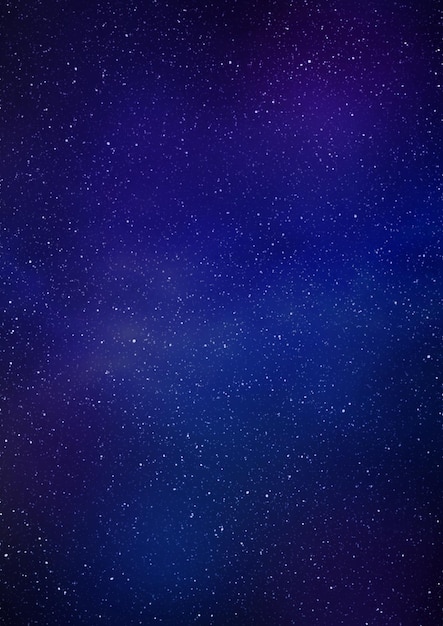 Noche azul cielo estrellado fondo vertical 3d ilustración del universo infinito