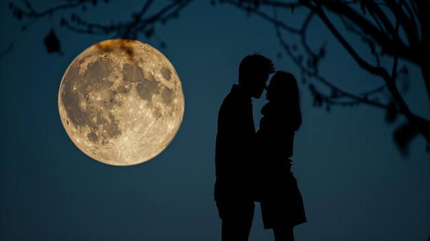 Una noche de besos bajo la luna llena