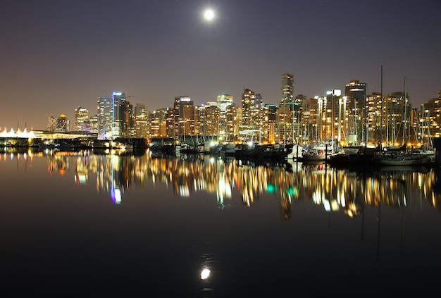 Noche del centro de Vancouver, Canadá A.C.