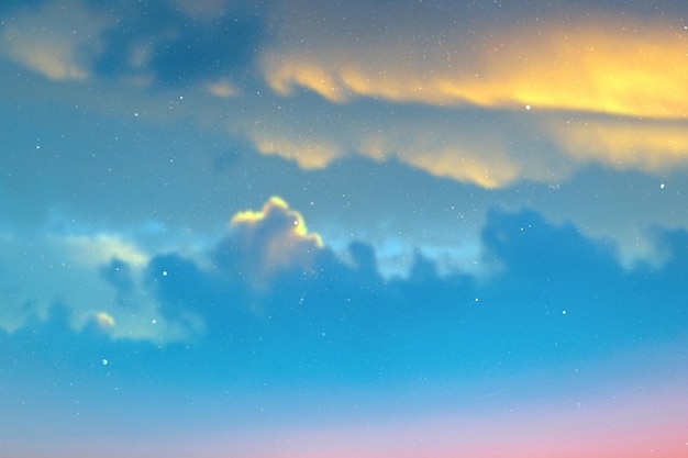 Noche estrellada, cielo estrellado azul oscuro bengalas luz luna luz universo nebulosa vía láctea cósmica