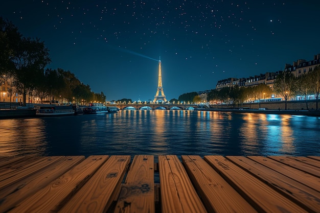 Foto noche estrellada en parís