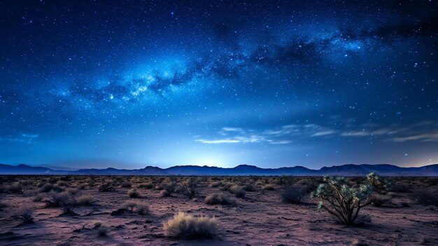 Noche estrellada sobre el desierto